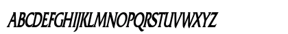 Franco Thin Bold Italic Uppercase Preview