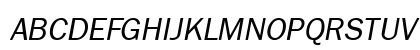 Franklin Gothic Light SSi Light Italic Uppercase Preview