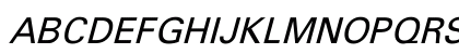 FreeUniversal Italic Preview