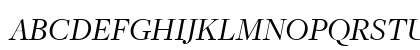 FreightDispBookItalicSC Regular Uppercase Preview