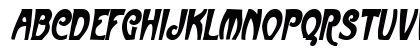 FrenchBeanCondensed Oblique Uppercase Preview