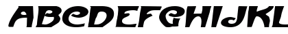 FrenchBeanExtended Oblique Uppercase Preview