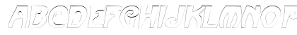 FrenchBeanOutline Oblique Uppercase Preview