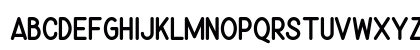 Friendly Sans Regular Uppercase Preview
