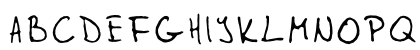 mikfont Regular Uppercase Preview