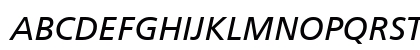 Frutiger LT Std 56 Italic Preview