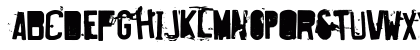 Fucked Plate Regular Uppercase Preview