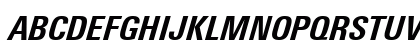 LTUnivers Bold Italic Uppercase Preview