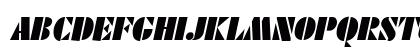 FuturistBlack Italic Uppercase Preview