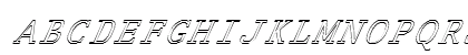FZ DIGITAL 1 HOLLOW ITALIC Normal Preview