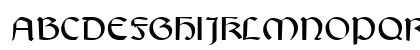 Gaelic Regular Uppercase Preview