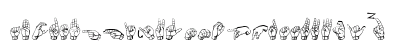 Gallaudet Medium Uppercase Preview