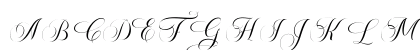 Amour Regular Uppercase Preview