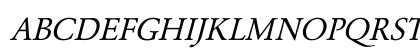 Garamond Italic Preview