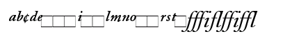 GaramondBEExpert RomanItalic Uppercase Preview