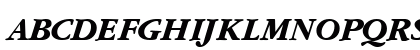 Garnet fed kursiv Uppercase Preview