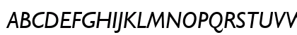 Garrison Light Sans BOLDITALIC Uppercase Preview
