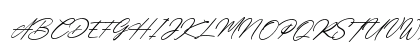 Amsterdam Signature Italic Regular Uppercase Preview