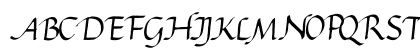 Gourdie Cursive Regular Uppercase Preview