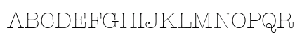 AmTypewriterITC Light Preview