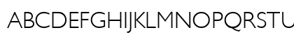 Gentle Sans Light Regular Uppercase Preview