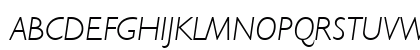 Gill Light SSi Light Italic Uppercase Preview