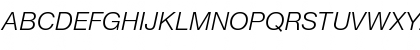Helvetica Neue ET Pro 46 Light Italic Font