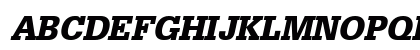 Glypha75-Black BlackItalic Uppercase Preview