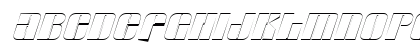 Glyphic Italic Uppercase Preview