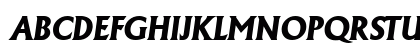 Andre Heavy SF Bold Italic Uppercase Preview