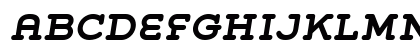 Grover Slab Bold Italic Uppercase Preview