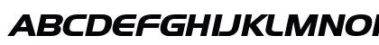 Hanzel Wide Bold Italic Preview