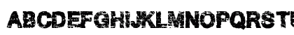 Hard Grunge Regular Uppercase Preview