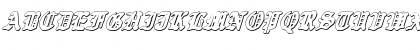 Quest Knight 3D Italic Italic Font