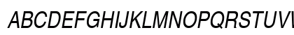 Helvetica Narrow Oblique Preview