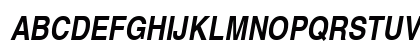 Helvetica Narrow Bold Oblique Preview