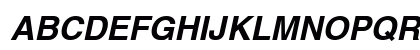 Helvetica-Narrow BoldItalic Preview