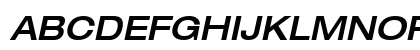 Helvetica63-ExtendedMedium MediumItalic Preview