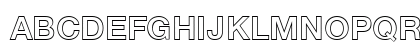 Helvetica75Outline Bold Uppercase Preview