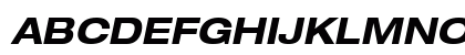 Helvetica Neue LT Com 73 Bold Extended Oblique Preview