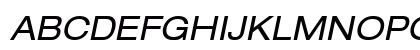 Helvetica Neue LT Com 53 Extended Oblique Preview