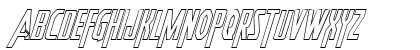 Heroes Assemble Outline Italic Uppercase Preview