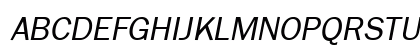 HFrankfurtGothic Italic Uppercase Preview