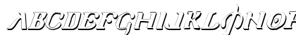 Holy Empire Shadow Italic Shadow Italic Uppercase Preview