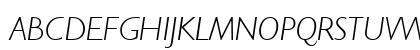 Humanst521 Lt BT Light Italic Uppercase Preview