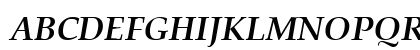 Huni_Palatin BoldItalic Regular Uppercase Preview