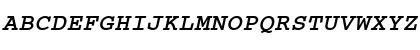 CourierCyr Bold Italic Font