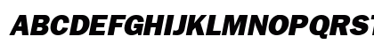 H_FrankfurtGothicHeavy Italic Uppercase Preview