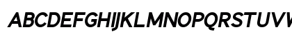 IdentikalSans BoldItalic Uppercase Preview