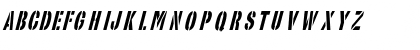 StencilSansCondensed Italic Font